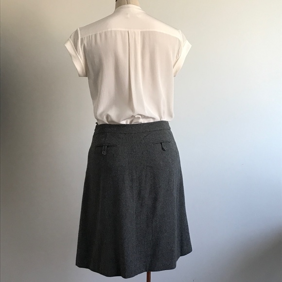 Mexx - Grey Wool Blend midi skirt - Picture 4 of 14